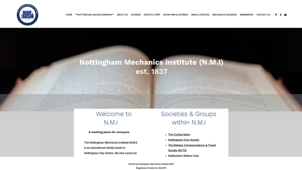 Screenshot of the The New Mechanics Limited website