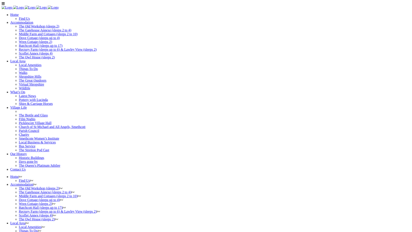 Screenshot of the Picklescott Village Hall website