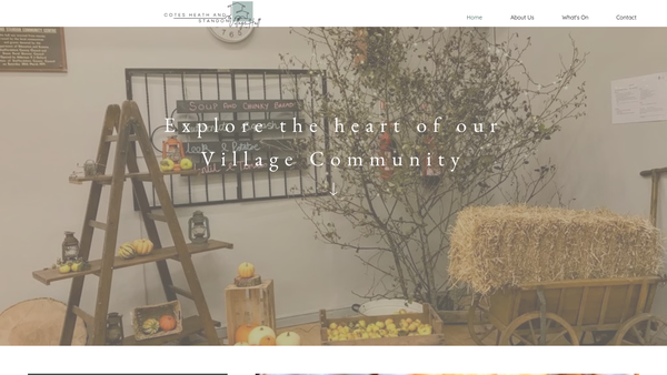 Screenshot of the Cotes And Standon Community Centre Village Hall website