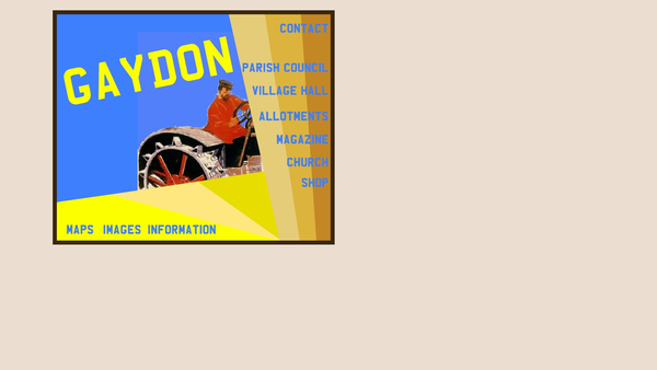Screenshot of the Gaydon Village Hall website