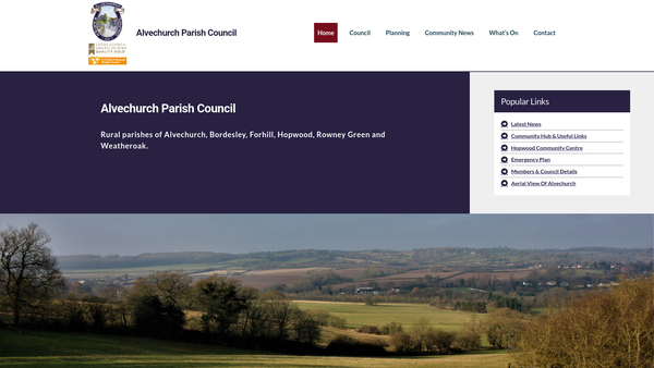 Screenshot of the The Alvechurch Playing Field Trust (Otherwise Known As The Wiggin Memorial Playing Field) website