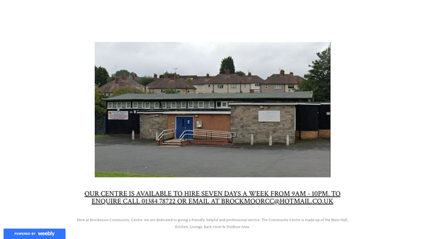 Screenshot of the Brockmoor Community Association website