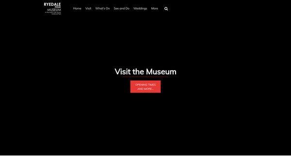 Screenshot of the The Crosland Foundation (Ryedale Folk Museum) website