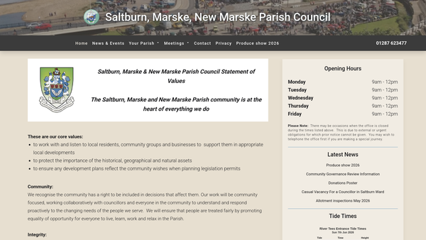 Screenshot of the Open Space website
