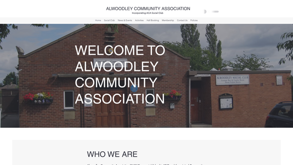Screenshot of the Alwoodley Community Association website