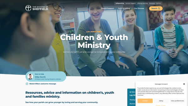 Screenshot of the Hollowford Trust website