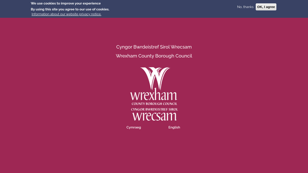 Screenshot of the Broughton Memorial Hall website