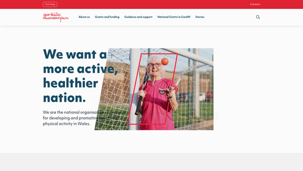Screenshot of the The Sports Council For Wales Trust website