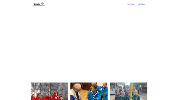 Screenshot of the Burton-On-Trent And District Scout Council website