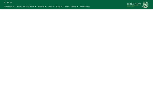 Screenshot of the Terra Nova School Trust Limited website