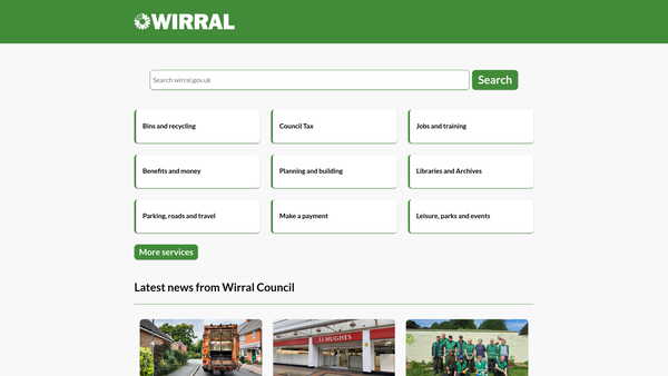 Screenshot of the Birkenhead Institute Trust website