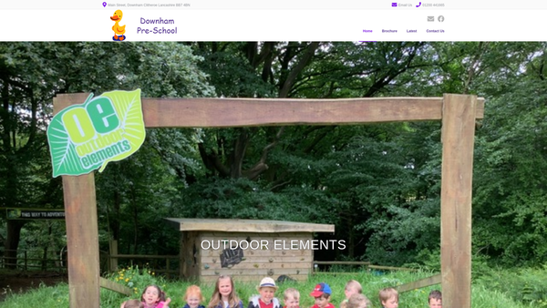Screenshot of the The Downham School website