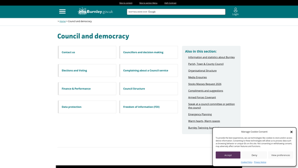 Screenshot of the Edward Stocks-Massey Bequest Fund website