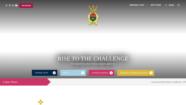 Screenshot of the Christian Schools Limited website