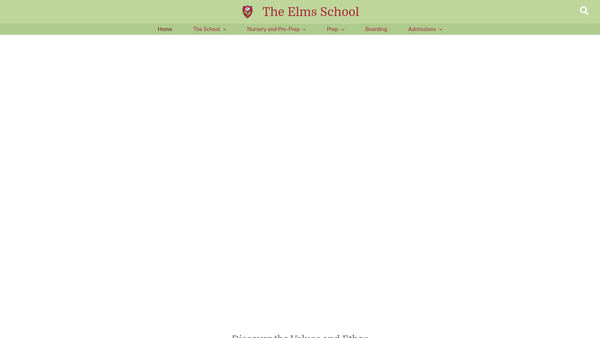 Screenshot of the The Elms (Colwall) Limited website