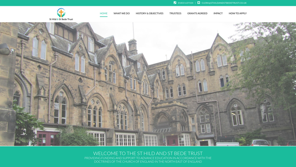 Screenshot of the St Hild And St Bede Trust website