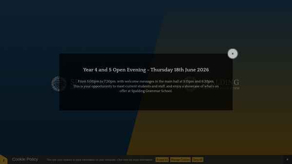 Screenshot of the The Hobson Scholarship Charity website