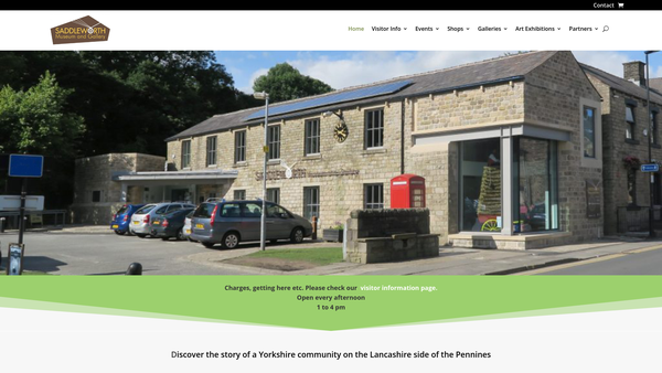Screenshot of the Saddleworth Museum website