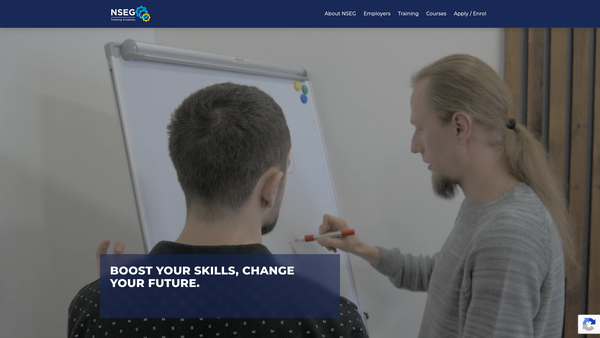 Screenshot of the North Staffordshire Engineering Group Training Association Limited website