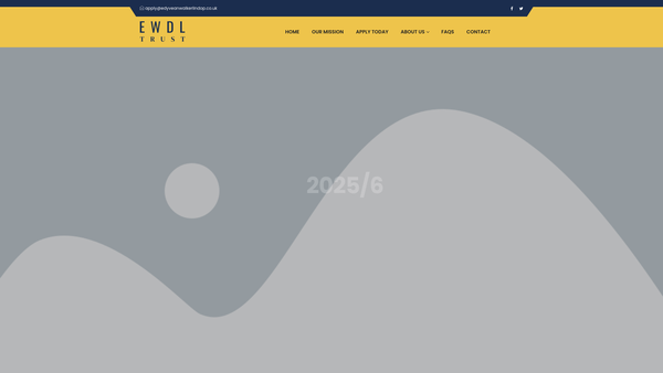 Screenshot of the The Edyvean Walker And David Lindop Trust website