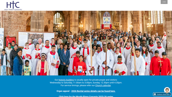 Screenshot of the Holy Trinity Old National School website