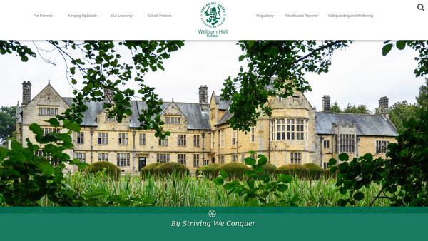Screenshot of the The Welburn Hall Home-School Association (In Connection With Welburn Hall School) website