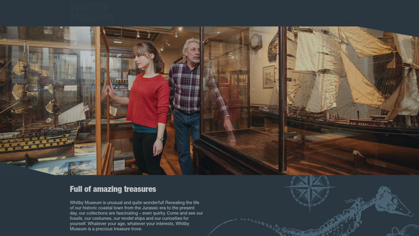 Screenshot of the Whitby Literary And Philosophical Society website