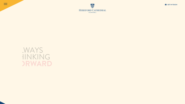 Screenshot of the Hereford Cathedral School General Charitable Trust website