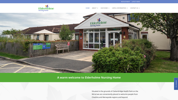 Screenshot of the Wirrelderly website