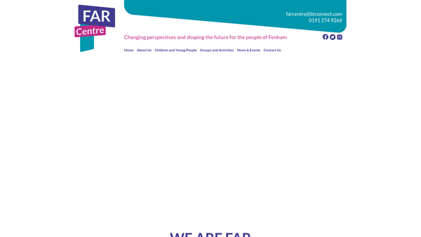 Screenshot of the Fenham Association Of Residents website