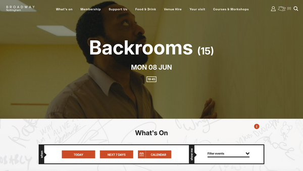 Screenshot of the Nottingham Media Centre Limited website