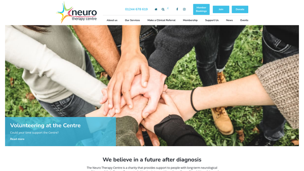 Screenshot of the Neuro Therapy Centre Ltd website