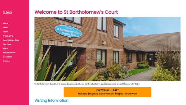 Screenshot of the St Helens And Knowsley Caring Association website