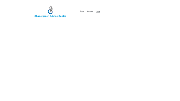 Screenshot of the Chapel Green Advice Centre website