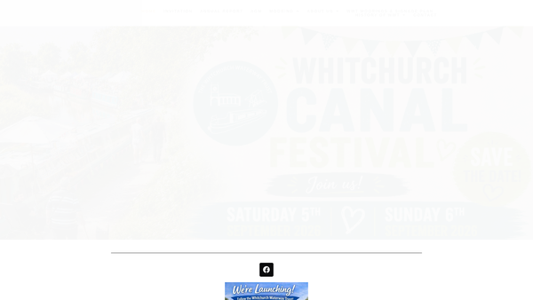 Screenshot of the The Whitchurch Waterway Trust website