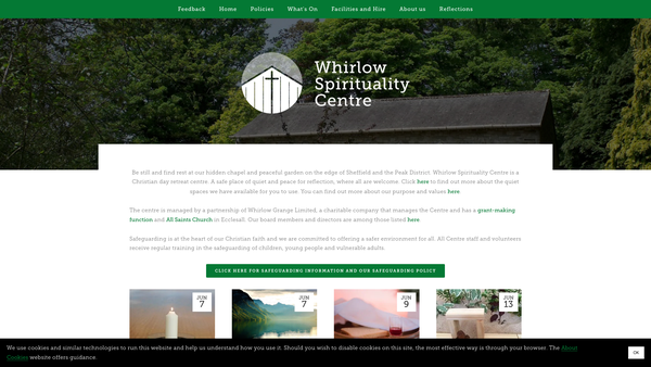 Screenshot of the Whirlow Grange Limited website