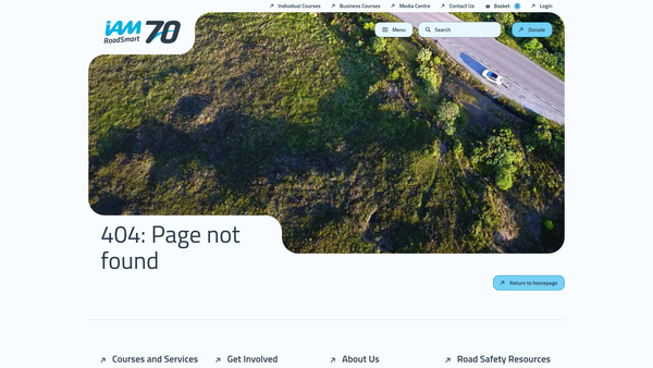 Screenshot of the Altrincham Group of Advanced Motorists website