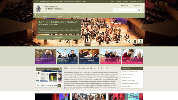 Screenshot of the Margaret Allen Foundation website