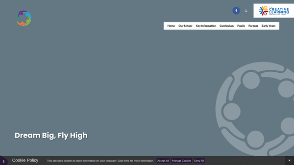 Screenshot of the Doxey School Fund website