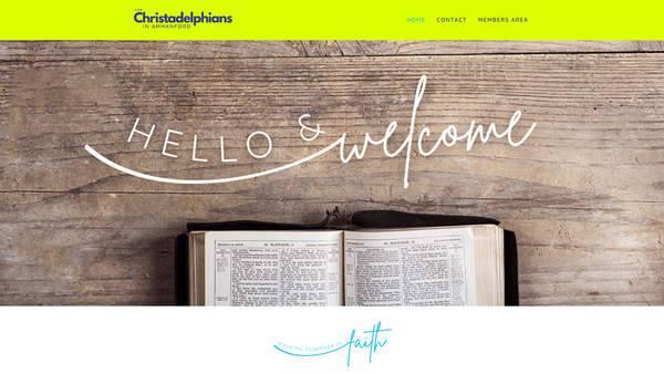 Screenshot of the Ammanford Christadelphian Ecclesia website