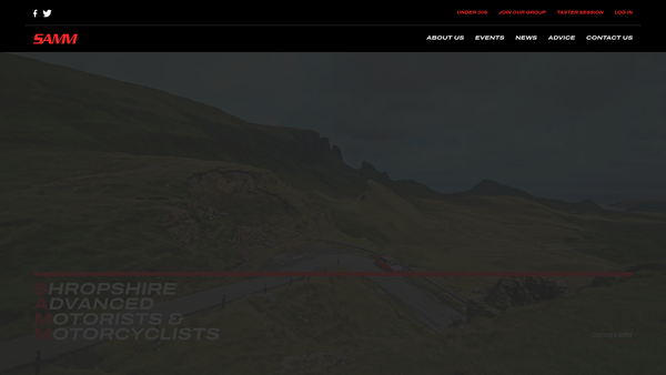 Screenshot of the Shropshire Group I A M Affiliated To The Institute Of Advanced Motorists Ltd website