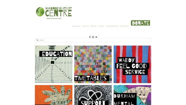 Screenshot of the Waddington Street Centre Limited website