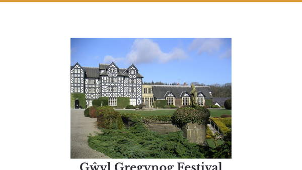 Screenshot of the The Gregynog Festival Company Limited website