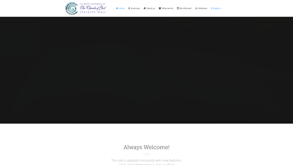 Screenshot of the Church Of God (7Th Day) Trust website