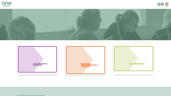 Screenshot of the One Knowsley website