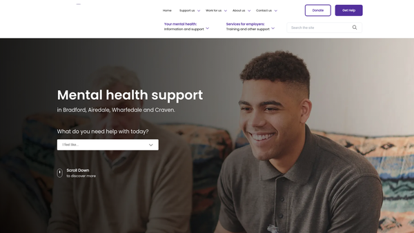Screenshot of the The Cellar Trust website