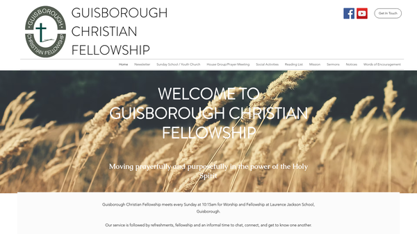Screenshot of the Guisborough Christian Centre website