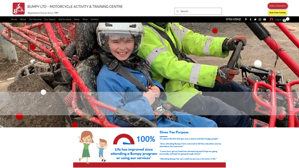 Screenshot of the Bumpy Limited website