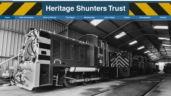 Screenshot of the The South Yorkshire Railway Company Limited website