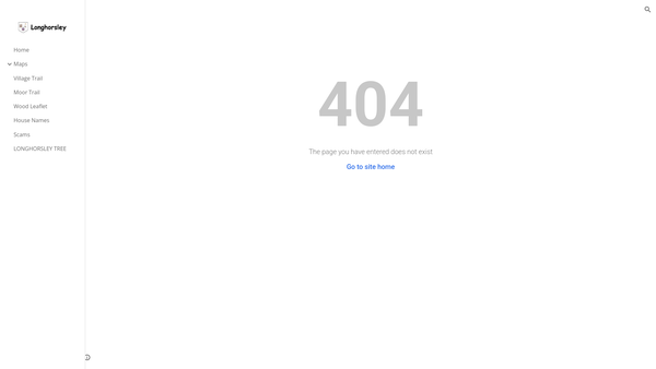 Screenshot of the Longhorsley Village Hall website